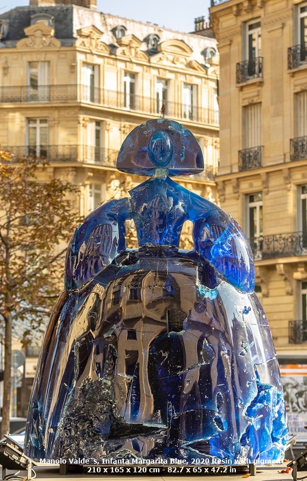 Manolo Valdés, Infanta Margarita Blue, 2020
Resin with pigment
210 x 165 x 120 cm - 82.7 x 65 x 47.2 in
