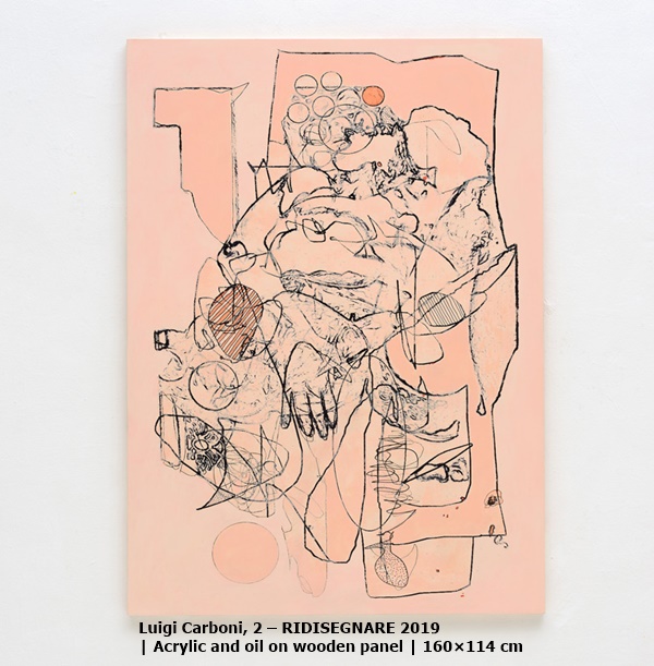 Luigi Carboni, 2 – RIDISEGNARE 

2019 | Acrylic and oil on wooden panel | 160×114 cm