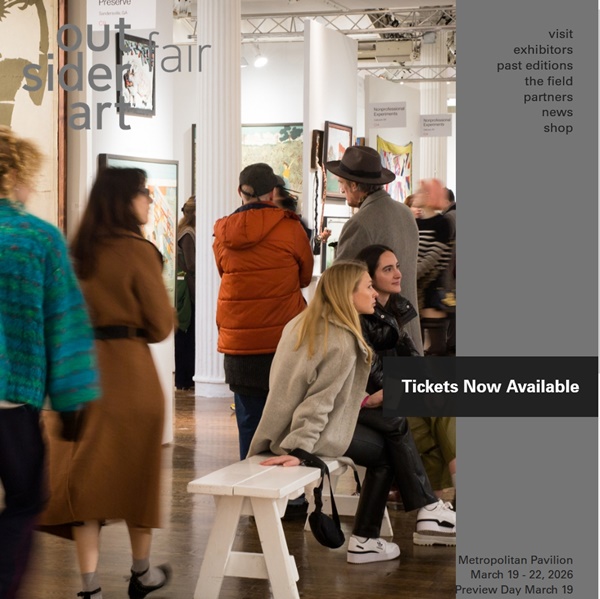 outsider art fair 2026, New York, USA - March 19 > 22, 2026 @OutsiderArtFair
