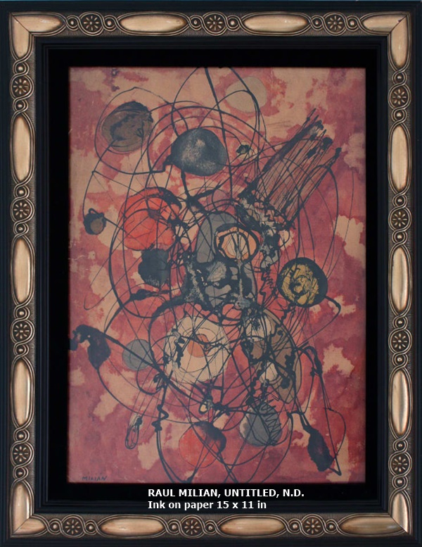 click to enlarge- double click to reduce RAUL MILIAN
UNTITLED, N.D.
Ink on paper
15 x 11 in