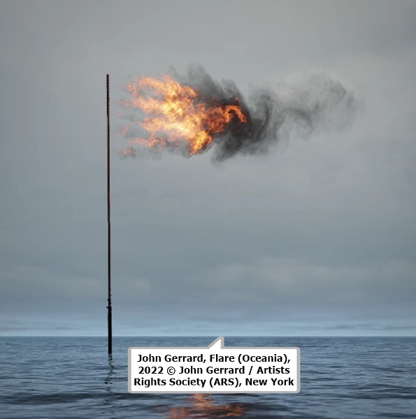 click to enlarge- double click to reduce John Gerrard, Flare (Oceania), 2022 © John Gerrard / Artists Rights Society (ARS), New York.