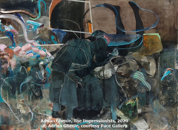 click to enlarge- double click to reduce Adrian Ghenie, The Impressionists, 2020 © Adrian Ghenie, courtesy
Pace Gallery
