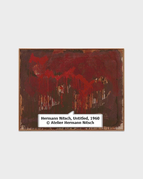click to enlarge- double click to reduce Hermann Nitsch, Untitled, 1960 © Atelier Hermann Nitsch
