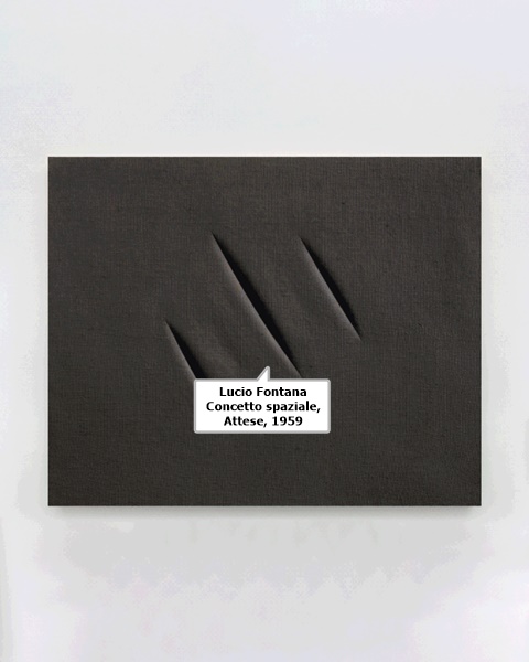 Lucio Fontana
Concetto spaziale, Attese, 1959
