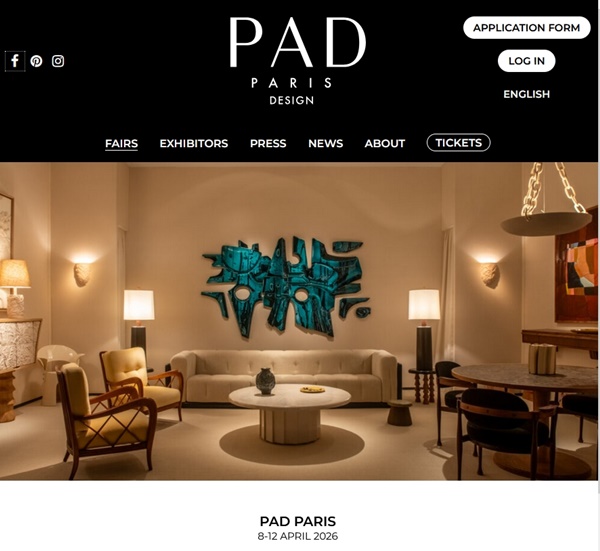 77 galleries at PAD Paris 2026, Paris, FRANCE - 8 > 12 April 2026 @paddesignartfair