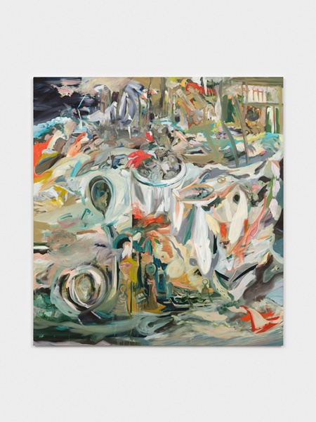 click to enlarge- double click to reduce Cecily Brown, The Five Senses, 2023, Oil on linen, 89 x 83 in. © Cecily Brown. Courtesy Paula Cooper Gallery, New York. Photo: Steven Probert.