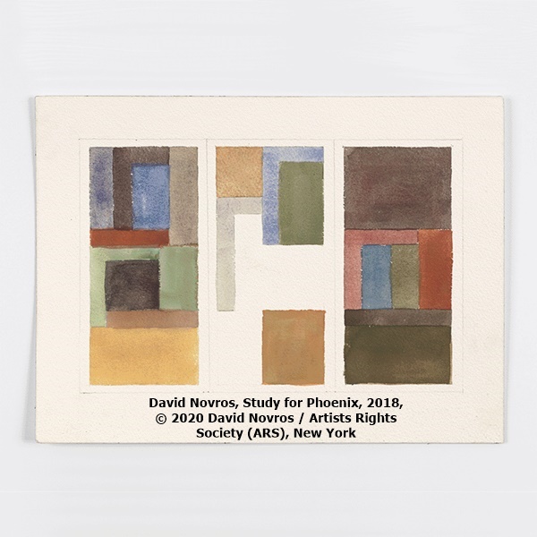 David Novros, Study for Phoenix, 2018, © 2020 David Novros / Artists Rights Society (ARS), New York