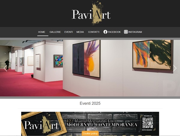 click to enlarge- double click to reduce PaviArt 2025, Pavia ITALY - 11 > 13 April, 2025 @paviart.it