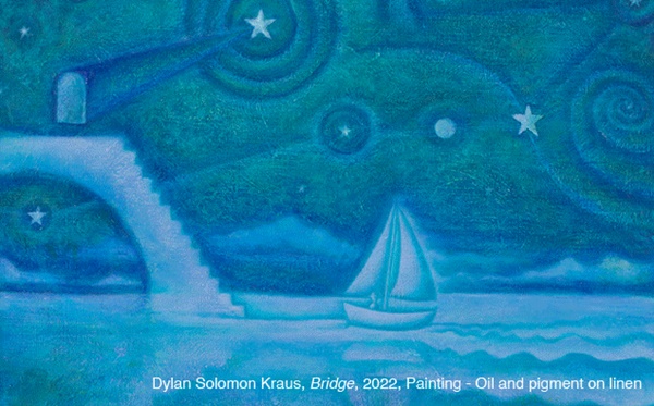 Dylan Solomon Kraus, Bridge 2022, Painting - Oil and pigment on linen