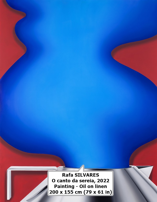 click to enlarge- double click to reduce Rafa SILVARES
O canto da sereia, 2022
Painting - Oil on linen
200 x 155 cm (79 x 61 in)