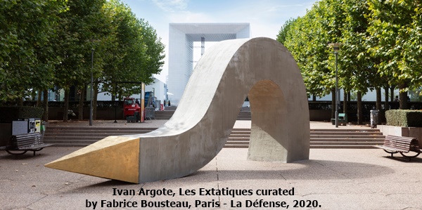 click to enlarge- double click to reduce Ivan Argote, Les Extatiques curated
by Fabrice Bousteau, Paris - La Défense, 2020.