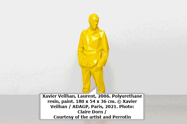Xavier Veilhan, Laurent, 2006. Polyurethane resin, paint. 180 x 54 x 36 cm. © Xavier Veilhan / ADAGP, Paris, 2021. Photo: Claire Dorn / Courtesy of the artist and Perrotin