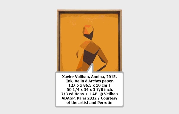 click to enlarge- double click to reduce Xavier Veilhan, Annina, 2015. Ink, Velin d'Arches paper, 127.5 x 86.5 x 10 cm | 50 1/4 x 34 x 3 7/8 inch. 2/3 editions + 1 AP. © Veilhan ADAGP, Paris 2022 / Courtesy of the artist and Perrotin