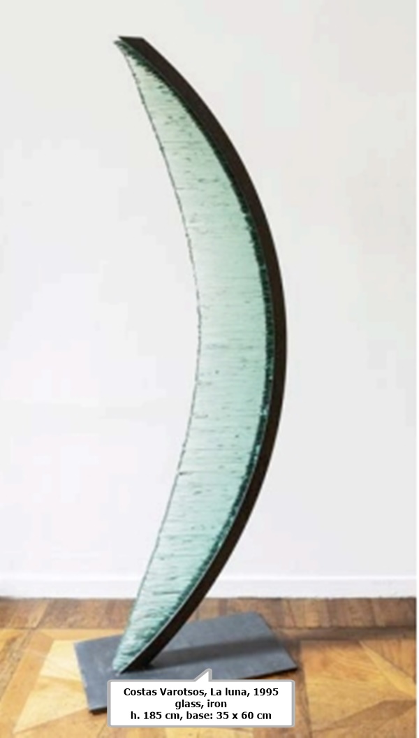 Costas Varotsos
La luna, 1995
glass, iron
h. 185 cm, base: 35 x 60 cm
