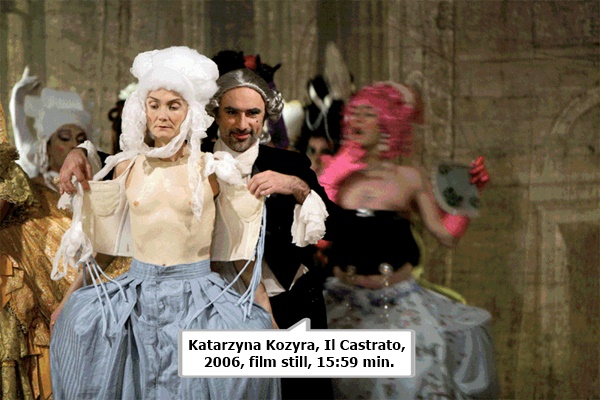 click to enlarge- double click to reduce Katarzyna Kozyra, Il Castrato, 2006, film still, 15:59 min.