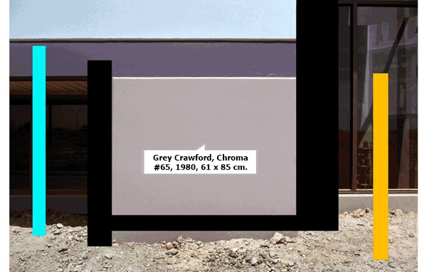 click to enlarge- double click to reduce Grey Crawford, Chroma #65, 1980, 61 x 85 cm.