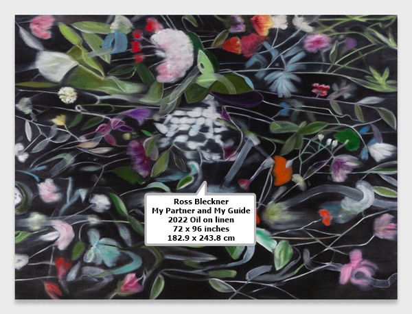 click to enlarge- double click to reduce Ross Bleckner
My Partner and My Guide
2022
Oil on linen
72 x 96 inches
182.9 x 243.8 cm