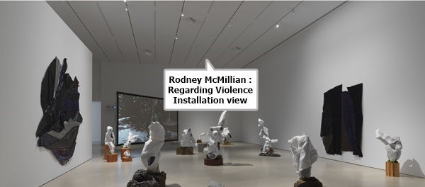 Rodney McMillian : Regarding Violence Installation view