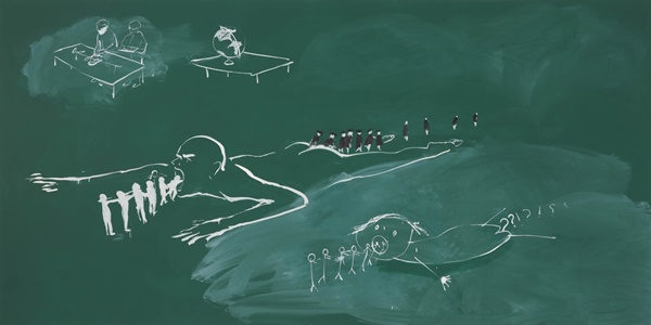 click to enlarge- double click to reduce Tala Madani : Skid Mark