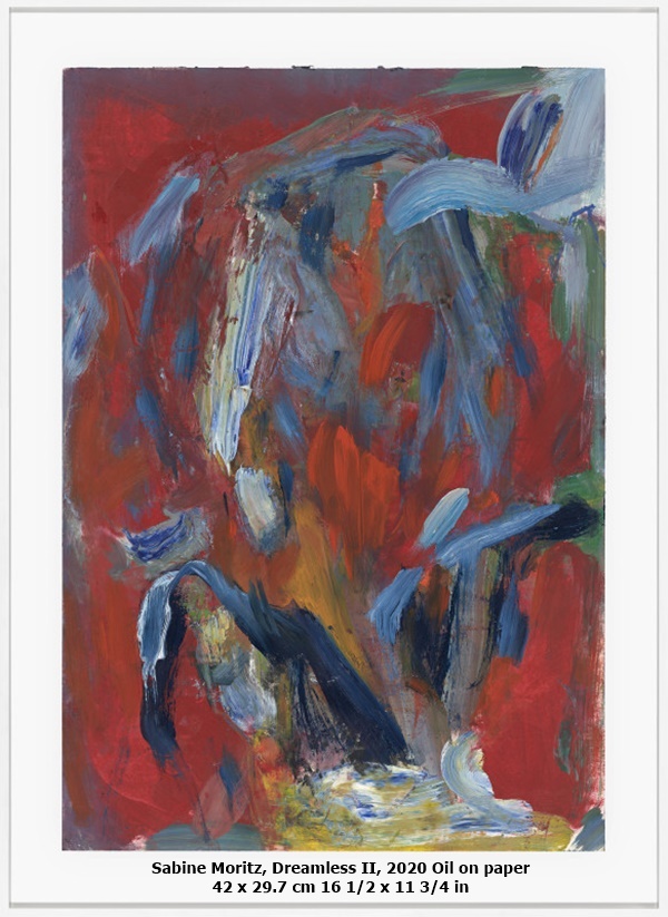 click to enlarge- double click to reduce Sabine Moritz, Dreamless II, 2020 Oil on paper
42 x 29.7 cm 16 1/2 x 11 3/4 in