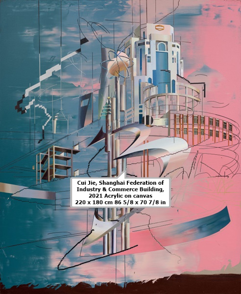 Cui Jie
Shanghai Federation of Industry & Commerce Building, 2021
Acrylic on canvas
220 x 180 cm
86 5/8 x 70 7/8 in