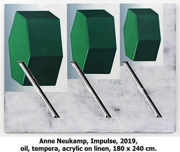 Anne Neukamp, Impulse, 2019, oil, tempera, acrylic on linen, 180 x 240 cm.