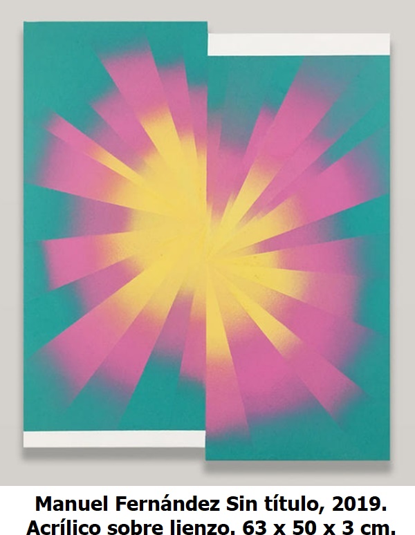 
Manuel Fernández Sin título, 2019. Acrílico sobre lienzo. 63 x 50 x 3 cm.