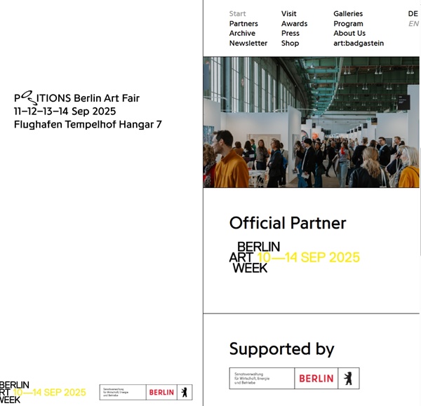 POSITIONS Berlin Art Fair 2025 - September 11 > 14 2025 @positionsberlin