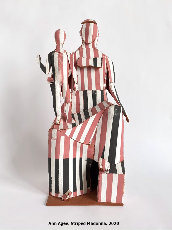 Ann Agee, Striped Madonna, 2020