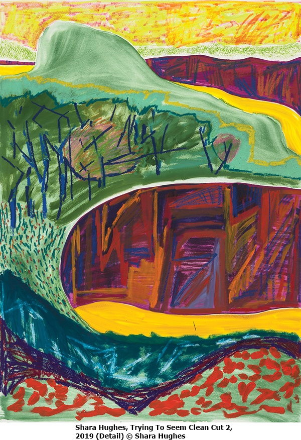 Shara Hughes, Trying To Seem Clean Cut 2, 2019 (Detail) © Shara Hughes