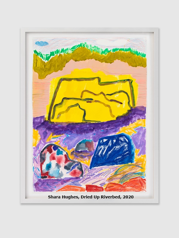 Shara Hughes, Dried Up Riverbed, 2020