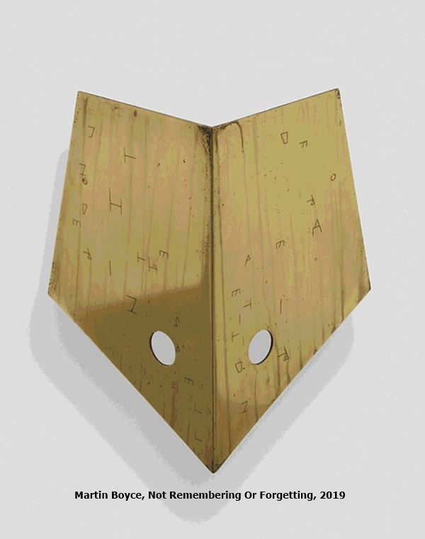click to enlarge- double click to reduce Martin Boyce, Not Remembering Or Forgetting, 2019