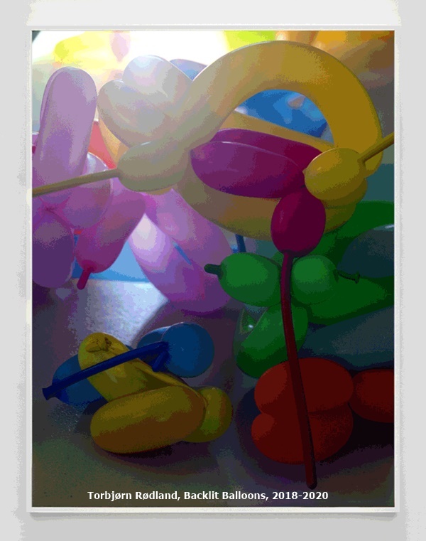 click to enlarge- double click to reduce Torbjørn Rødland, Backlit Balloons, 2018-2020