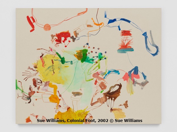 click to enlarge- double click to reduce Sue Williams, Colonial Foot, 2002 © Sue Williams