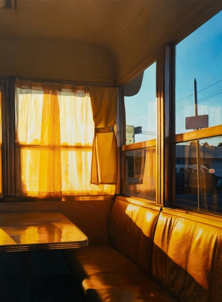 Ambient diner, 2024 Oil on canvas76.2 x 101.6 cm 30 x 40 inSigned  
