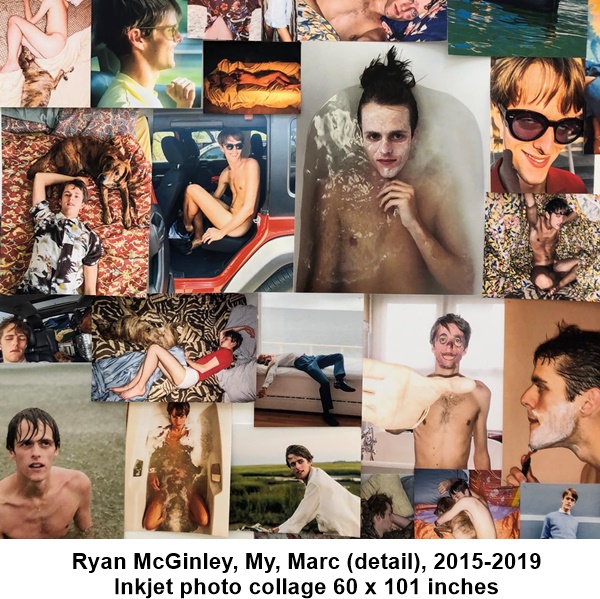 click to enlarge- double click to reduce Ryan McGinley
My, Marc (detail), 2015-2019
Inkjet photo collage
60 x 101 inches