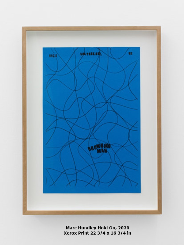 click to enlarge- double click to reduce Marc Hundley Hold On, 2020
Xerox Print 22 3/4 x 16 3/4 in