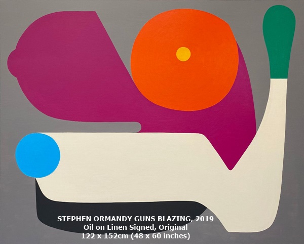 STEPHEN ORMANDY GUNS BLAZING, 2019
Oil on Linen Signed, Original
122 x 152cm (48 x 60 inches)