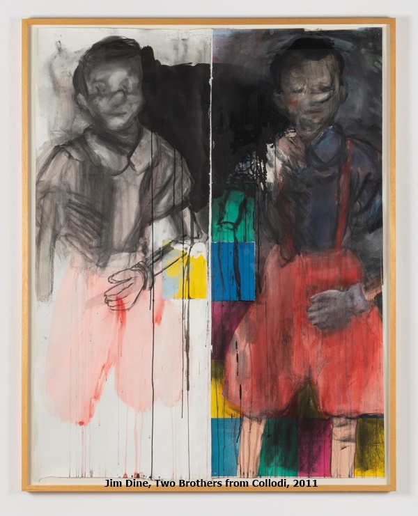 click to enlarge- double click to reduce Jim Dine, Two Brothers from Collodi, 2011