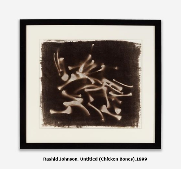 click to enlarge- double click to reduce Rashid Johnson, Untitled (Chicken Bones),1999