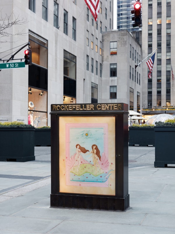 HIBA SCHAHBAZ, 'IN MY HEART,' AT ROCKEFELLER CENTER
Photo: Olympia Shannon, courtesy of Art Production Fund