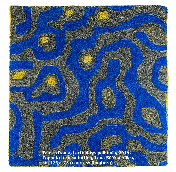 Fausto Roma, Lactophrys polygonia, 2019. 
Acrilico su tela stampata, cm 200x200 (courtesy Romberg)