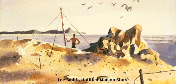 Lee Smith, Untitled Man on Shore