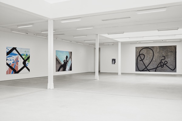 click to enlarge- double click to reduce Wilhelm Sasnal Installation view