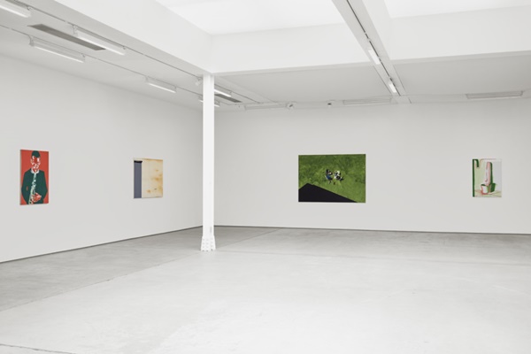 click to enlarge- double click to reduce Wilhelm Sasnal Installation view