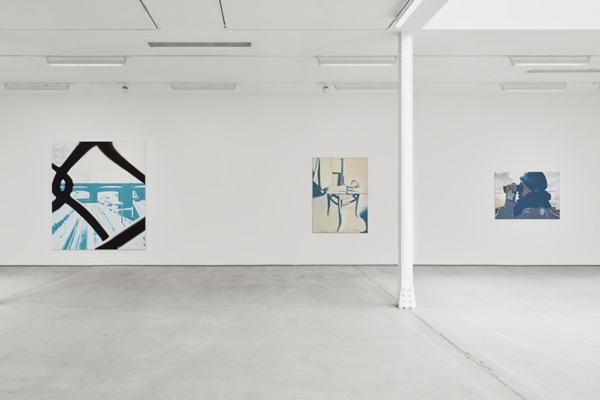 click to enlarge- double click to reduce Wilhelm Sasnal Installation view