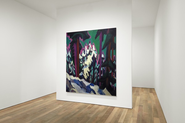 click to enlarge- double click to reduce Rudolf Stingel, Kirchner Wald im Winter 1925