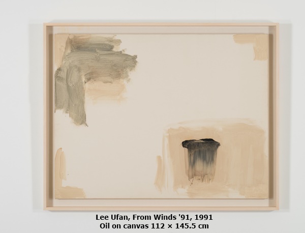 click to enlarge- double click to reduce Lee Ufan, From Winds '91, 1991
Oil on canvas
112 × 145.5 cm
