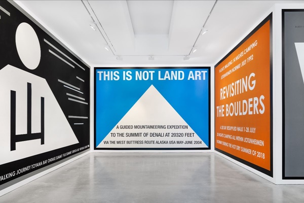 click to enlarge- double click to reduce Hamish Fulton : Installation view © Stefan Haehnel