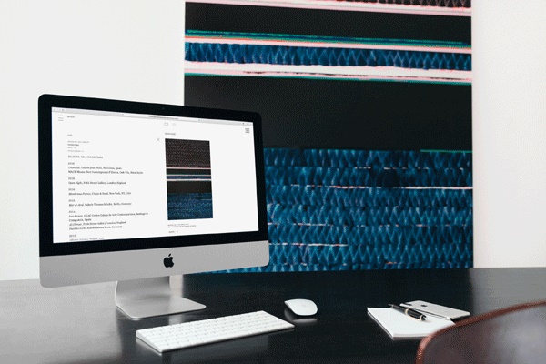 Installation views with works by  Juan Uslé  / Photos: Stefan Haehnel